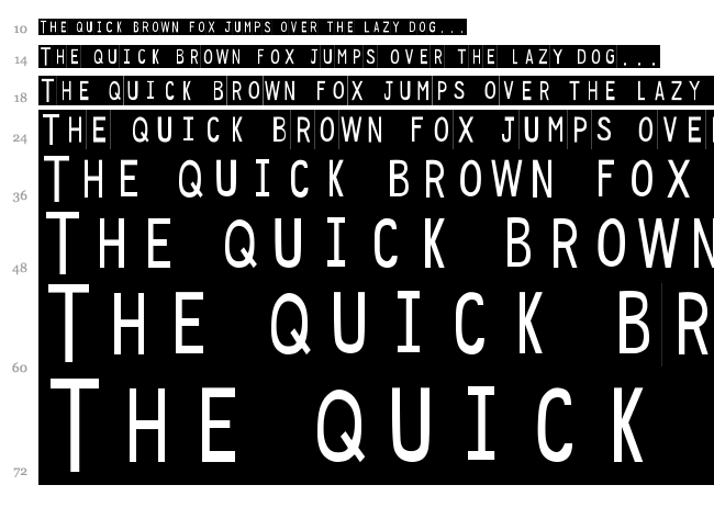 DJB Sticky Tape Labels font waterfall